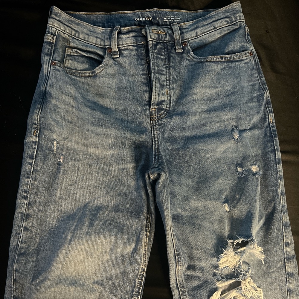 Old Navy Light Blue Ripped Jeans